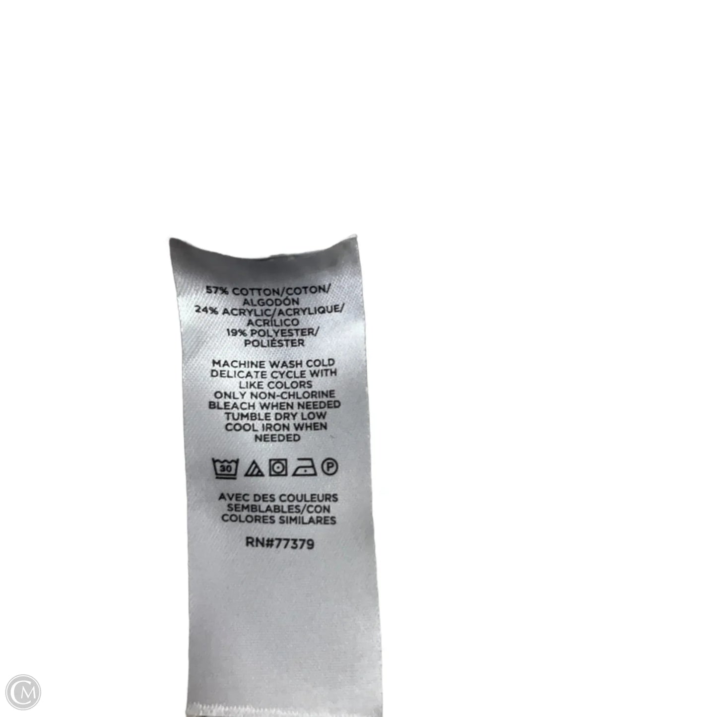 Sweater By Ann Taylor In Tan & White, Size: M