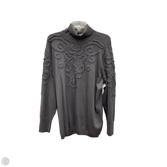Top Long Sleeve By Chicos In Grey, Size: Xxl