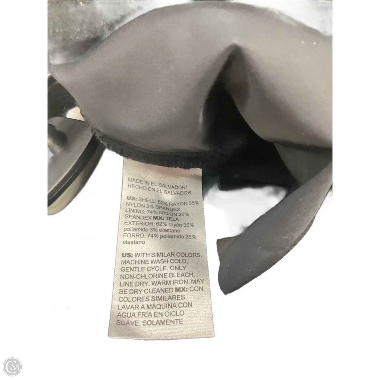 Pants Dress By Chicos In Black & Grey, Size: 18