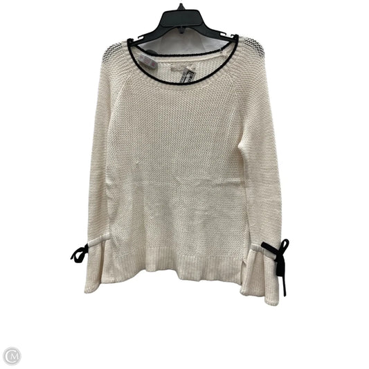 Top Long Sleeve By Loft In Black & White, Size: S
