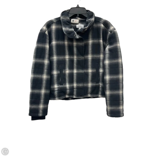 Jacket Puffer & Quilted By Evereve In Black & White, Size: S