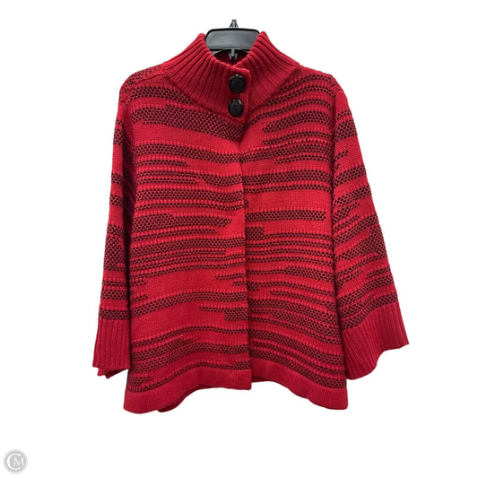 Jacket Other By Chicos In Black & Red, Size: L