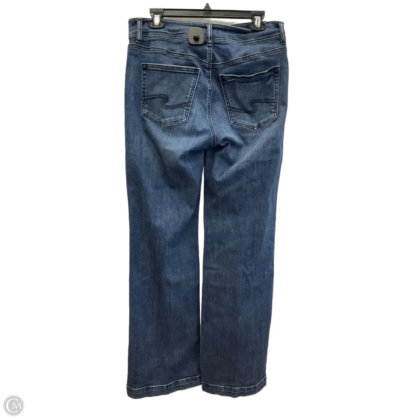 Jeans Flared By Silver In Blue Denim, Size: 12