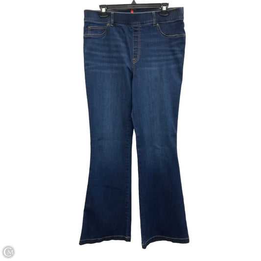 Jeans Flared By Spanx In Blue Denim, Size: Xl