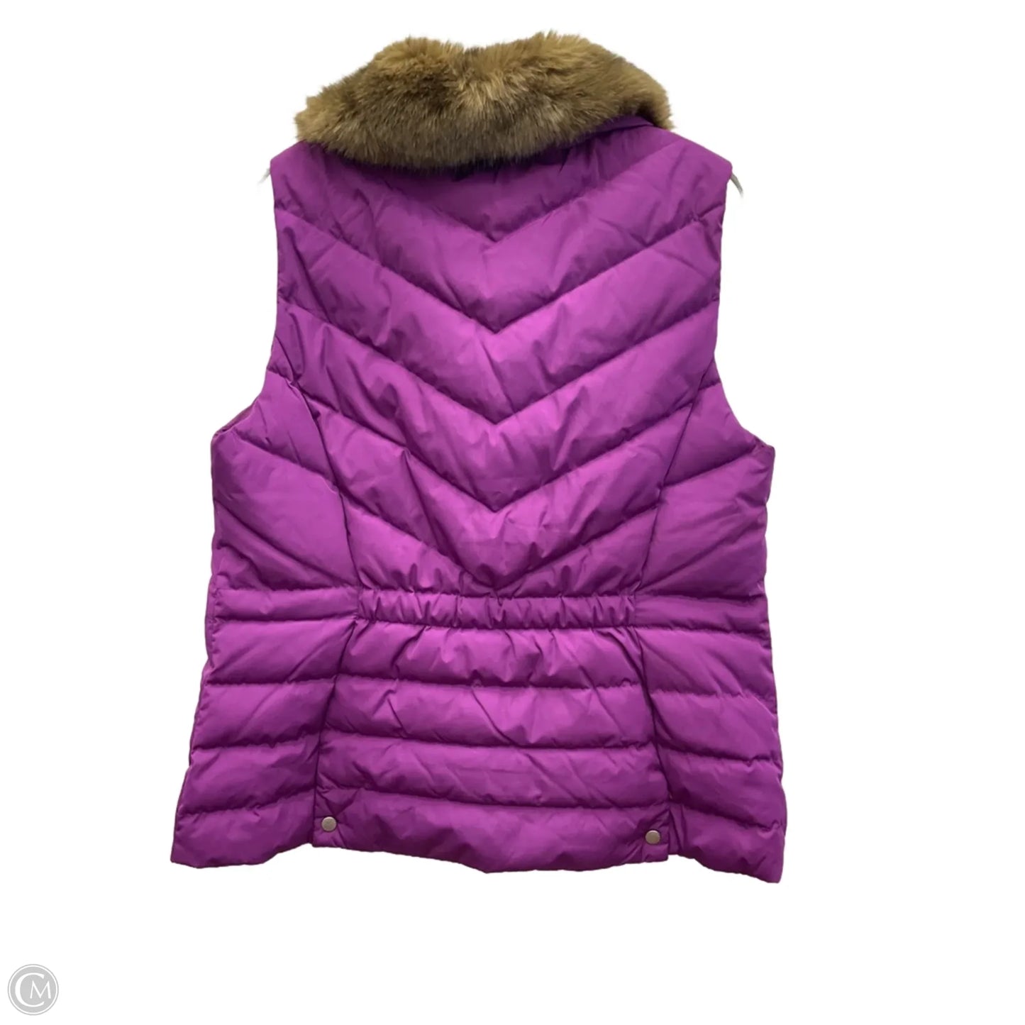 Vest Puffer & Quilted By Talbots In Purple, Size: L