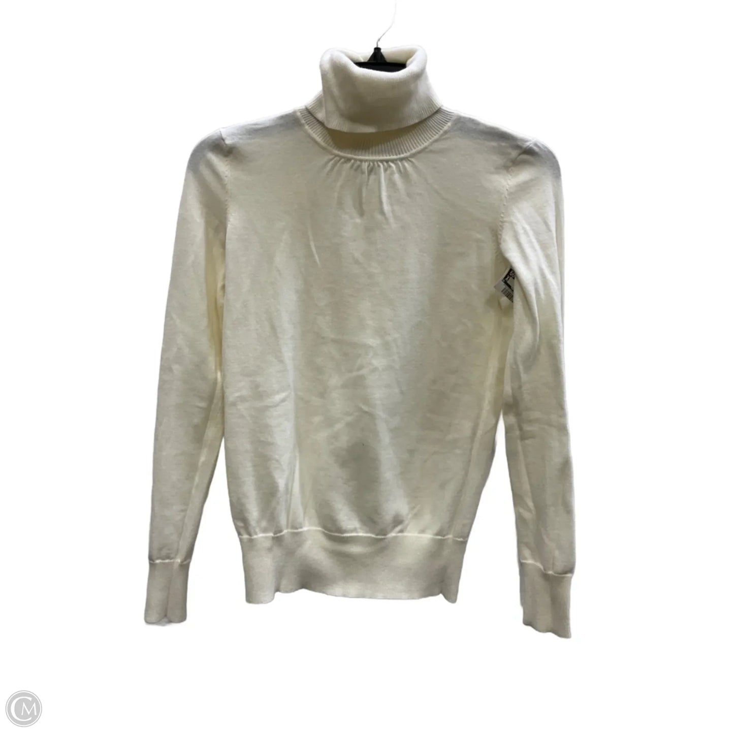 Top Long Sleeve Basic By Talbots In White, Size: S