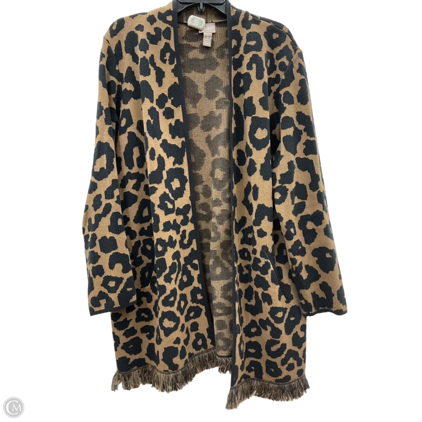 Cardigan By Chicos In Animal Print, Size: Xl