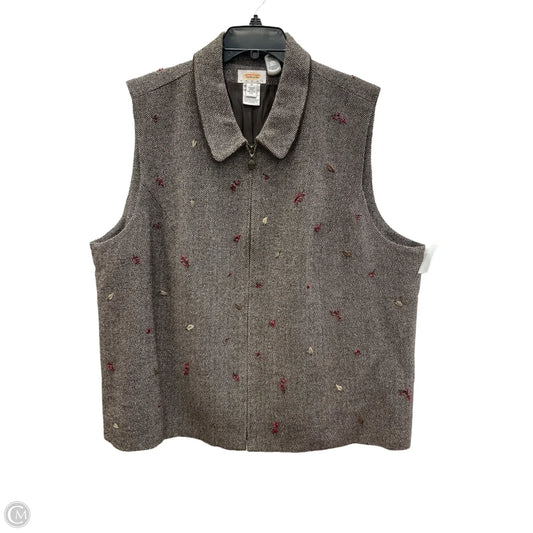Vest Other By Talbots In Brown, Size: 3x