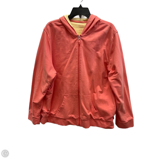 Sweatshirt Hoodie By Talbots In Pink, Size: 3x