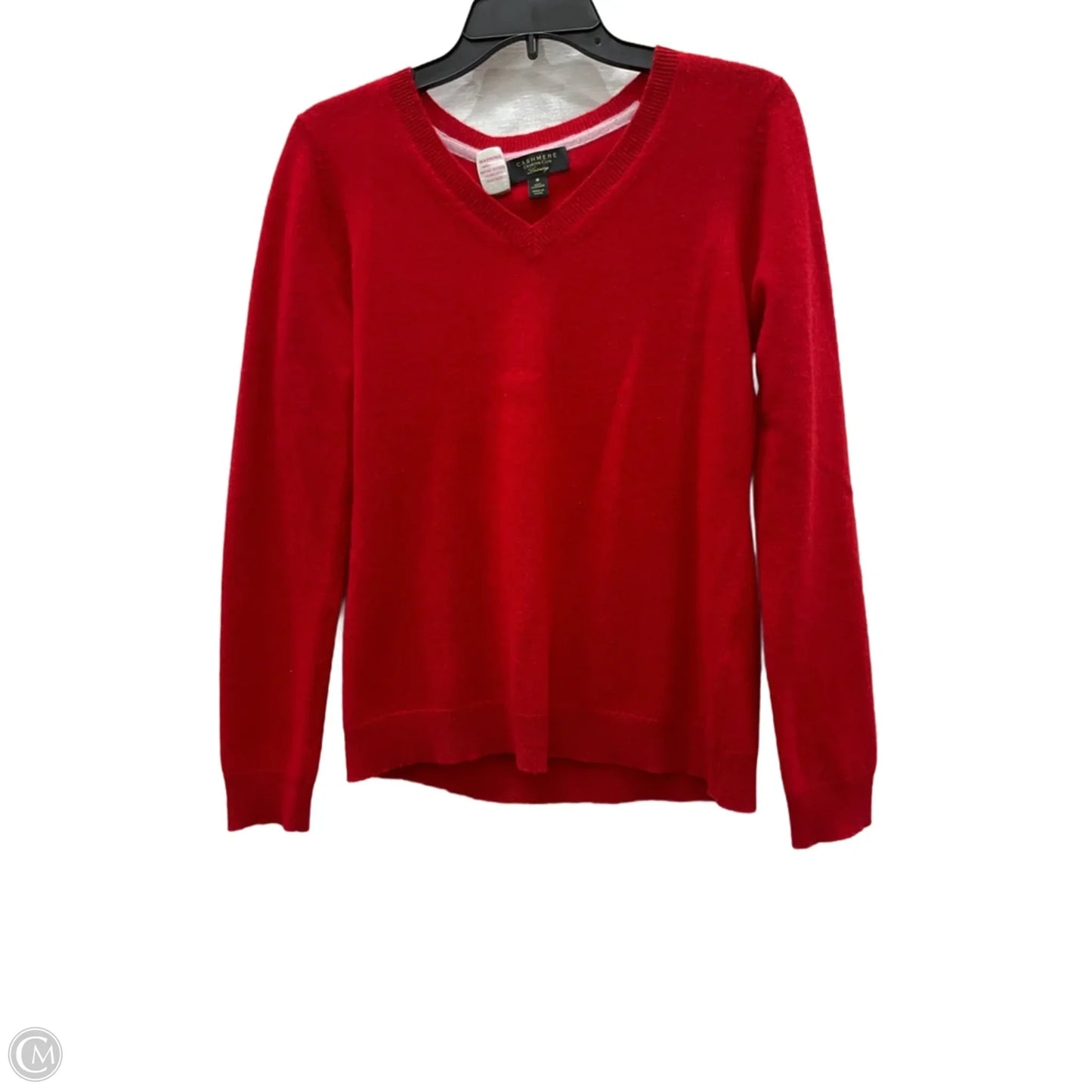 Top Long Sleeve By Charter Club In Red, Size: M
