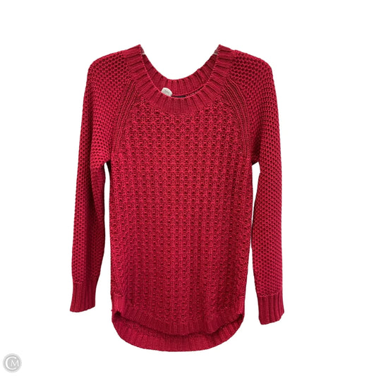 Top Long Sleeve By Calvin Klein In Red, Size: S