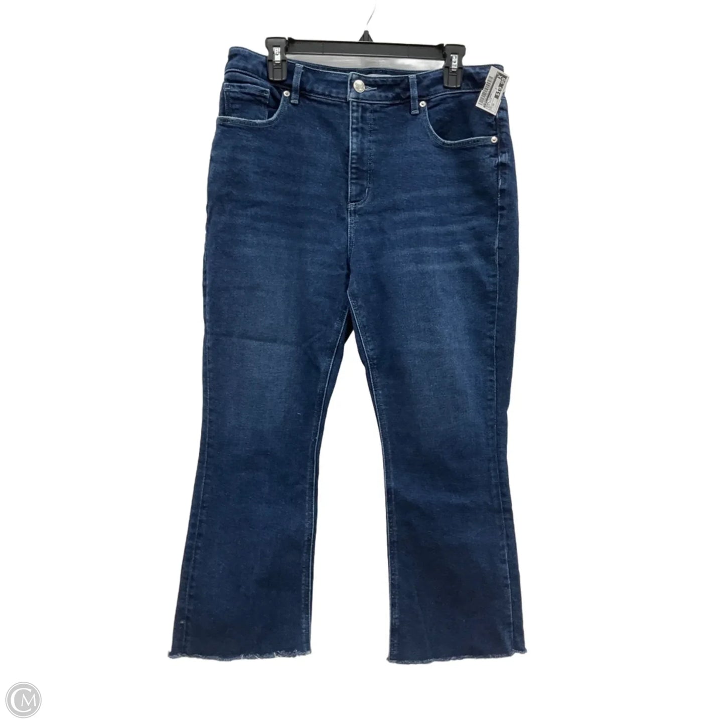 Jeans Flared By Loft In Blue Denim, Size: 12