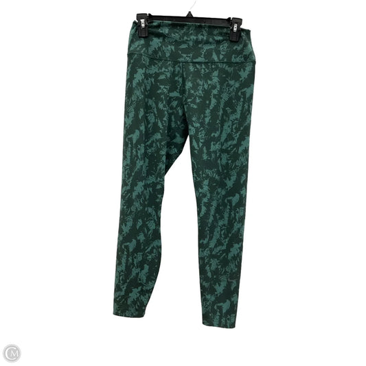 Athletic Leggings By Nike Apparel In Green, Size: L