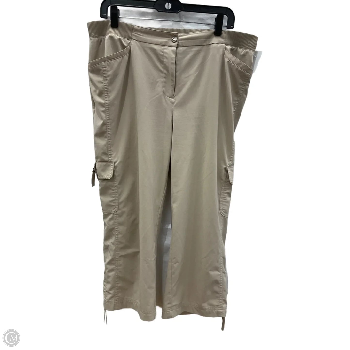 Athletic Pants By Zenergy By Chicos In Tan, Size: L