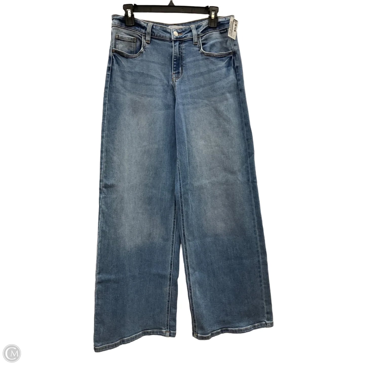 Jeans Wide Leg By Cello In Blue Denim, Size: 8