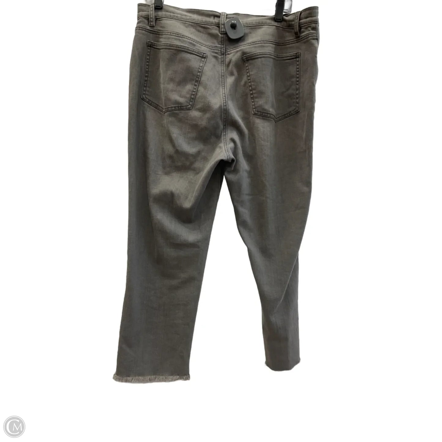 Jeans Boot Cut By Eileen Fisher In Grey Denim, Size: Lp