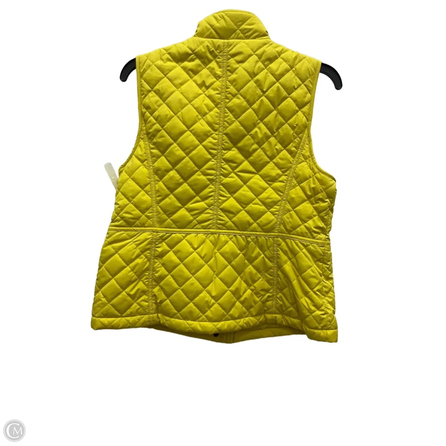 Vest Puffer & Quilted By Talbots In Yellow, Size: Mp