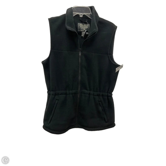 Vest Fleece By Eddie Bauer In Black, Size: M
