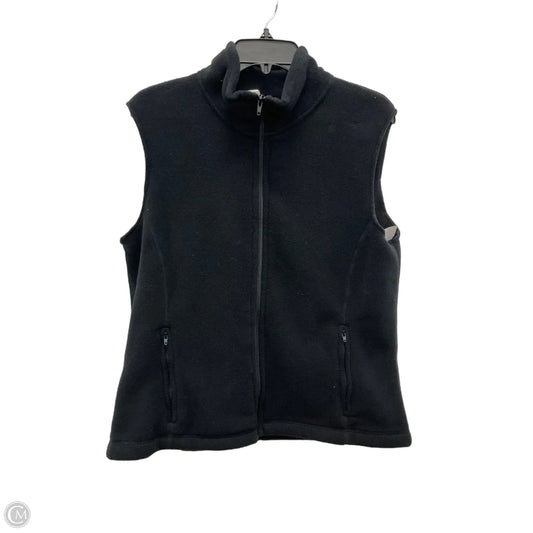 Vest Fleece By Eddie Bauer In Black, Size: M