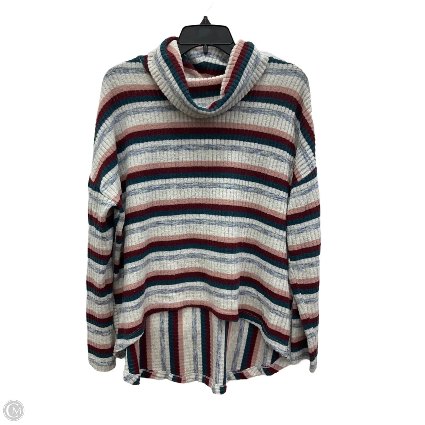 Top Long Sleeve By Saturday/sunday In Blue & Pink, Size: M