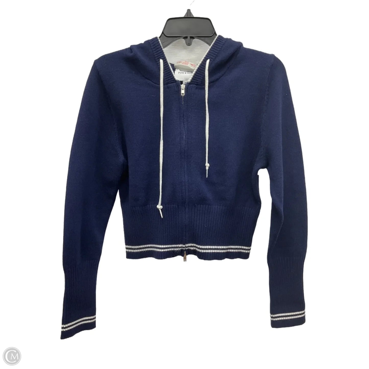 Jacket Other By Pink Rose In Blue & White, Size: L