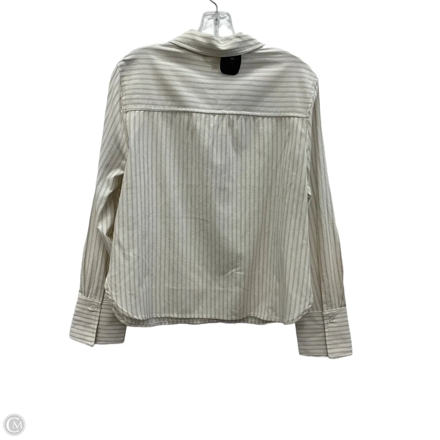 Blouse Long Sleeve By Max Studio In Cream, Size: M