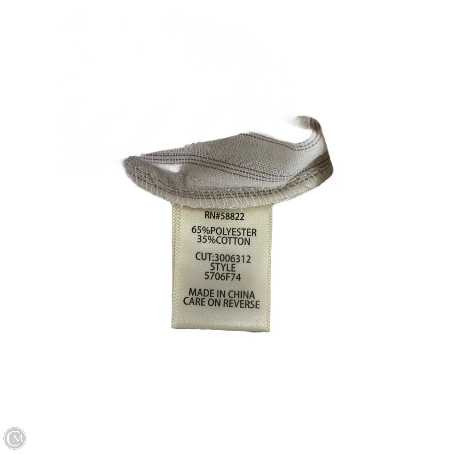 Blouse Long Sleeve By Max Studio In Cream, Size: M