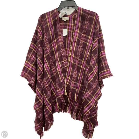 Poncho By Loft In Purple, Size: Osfm