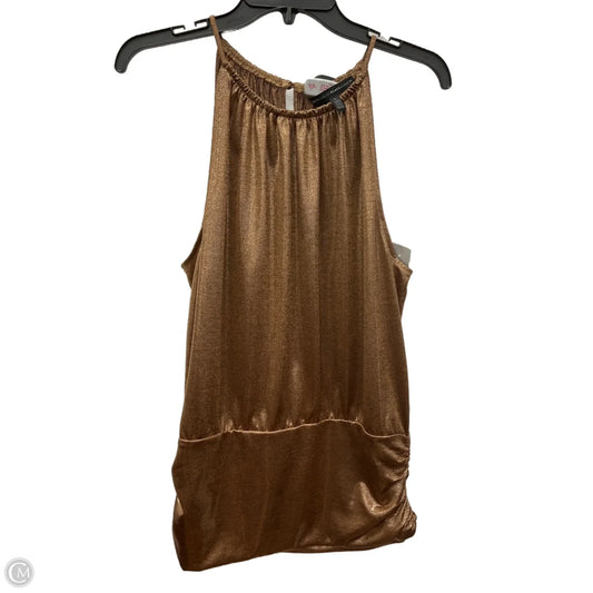 Top Sleeveless By White House Black Market In Gold, Size: L
