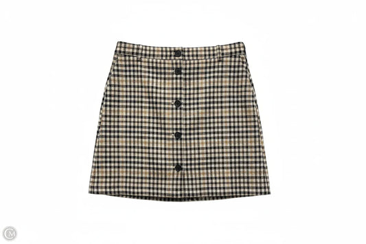 Skirt Midi By Loft In Black & Yellow, Size: 8