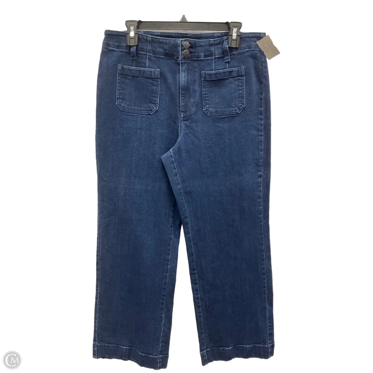 Jeans Wide Leg By Talbots In Blue Denim, Size: 12p