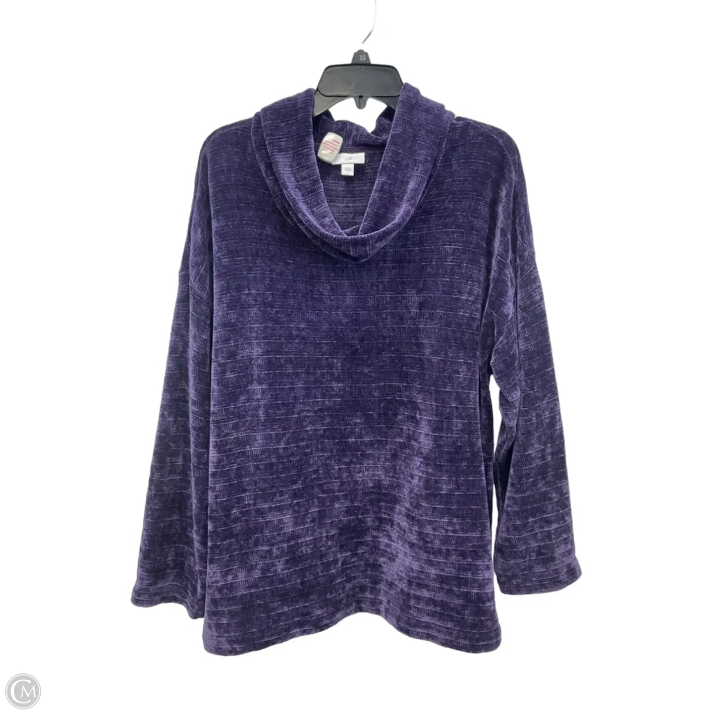 Sweatshirt Collar By J. Jill In Purple, Size: L
