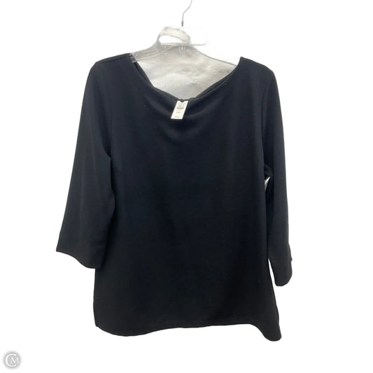 Top Long Sleeve By Talbots In Black, Size: Xlp