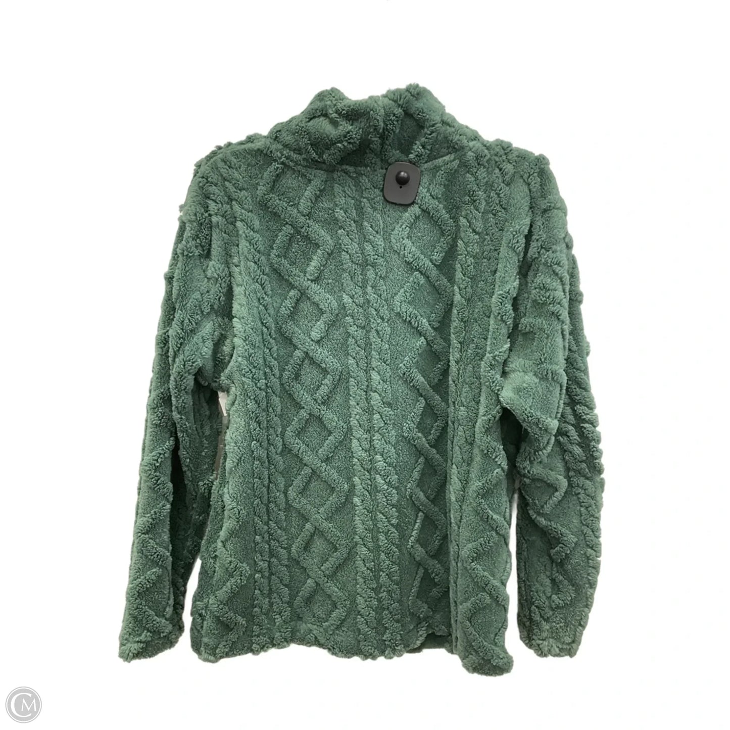 Sweatshirt Collar By Eddie Bauer In Green, Size: S