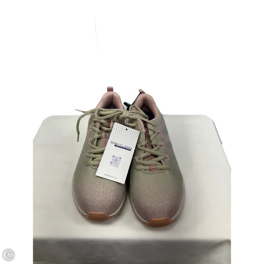 Shoes Steel Toe By Clothes Mentor In Pink & Tan, Size: 8.5