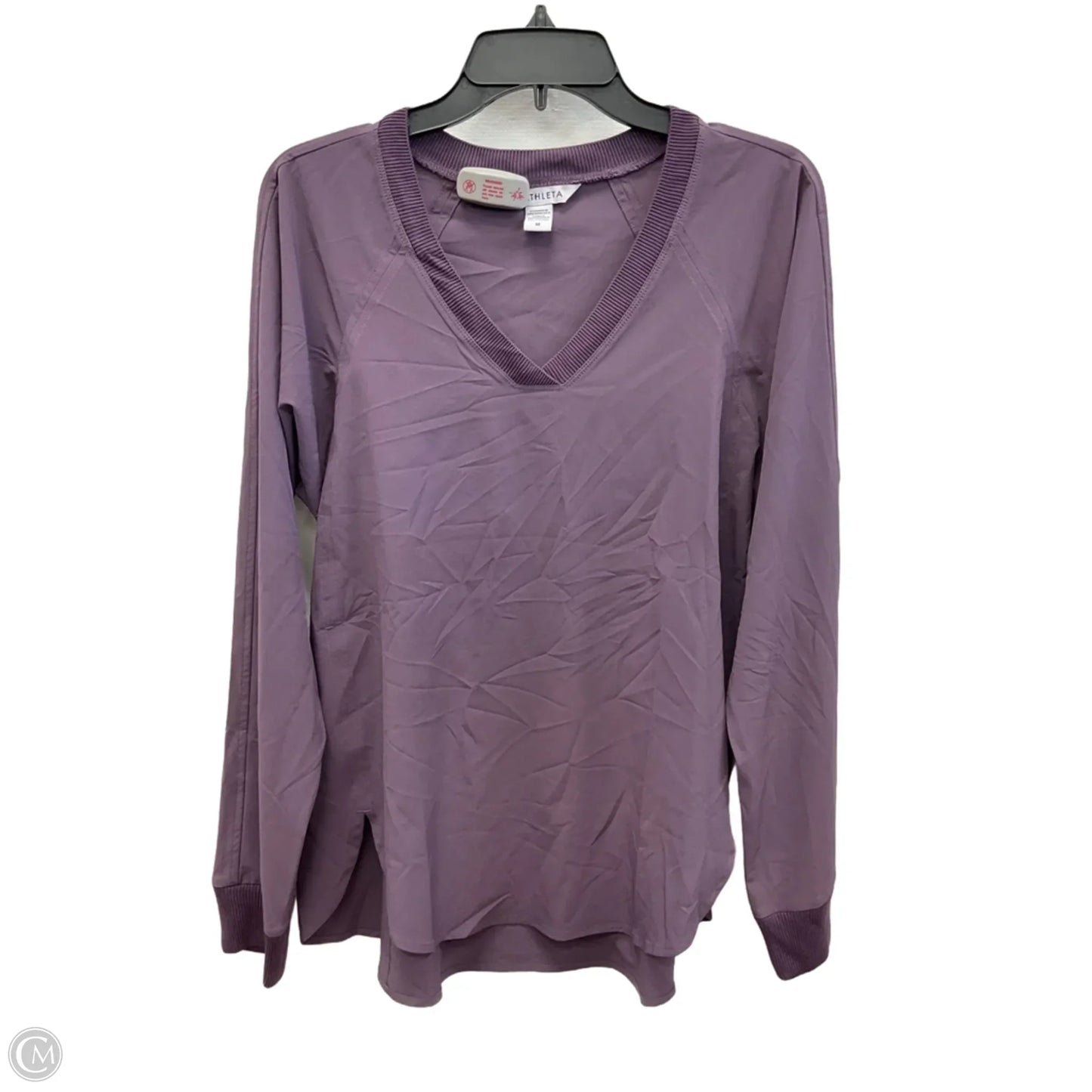 Athletic Top Long Sleeve Crewneck By Athleta In Purple, Size: M