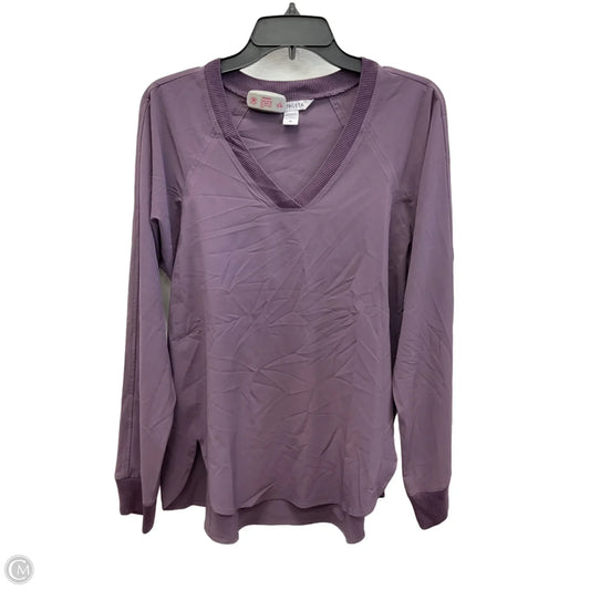 Athletic Top Long Sleeve Crewneck By Athleta In Purple, Size: M