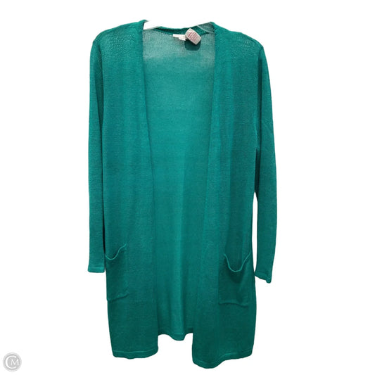 Cardigan By J. Jill In Teal, Size: Mp