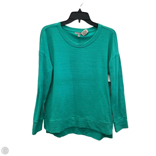 Top Long Sleeve Basic By Talbots In Teal, Size: S