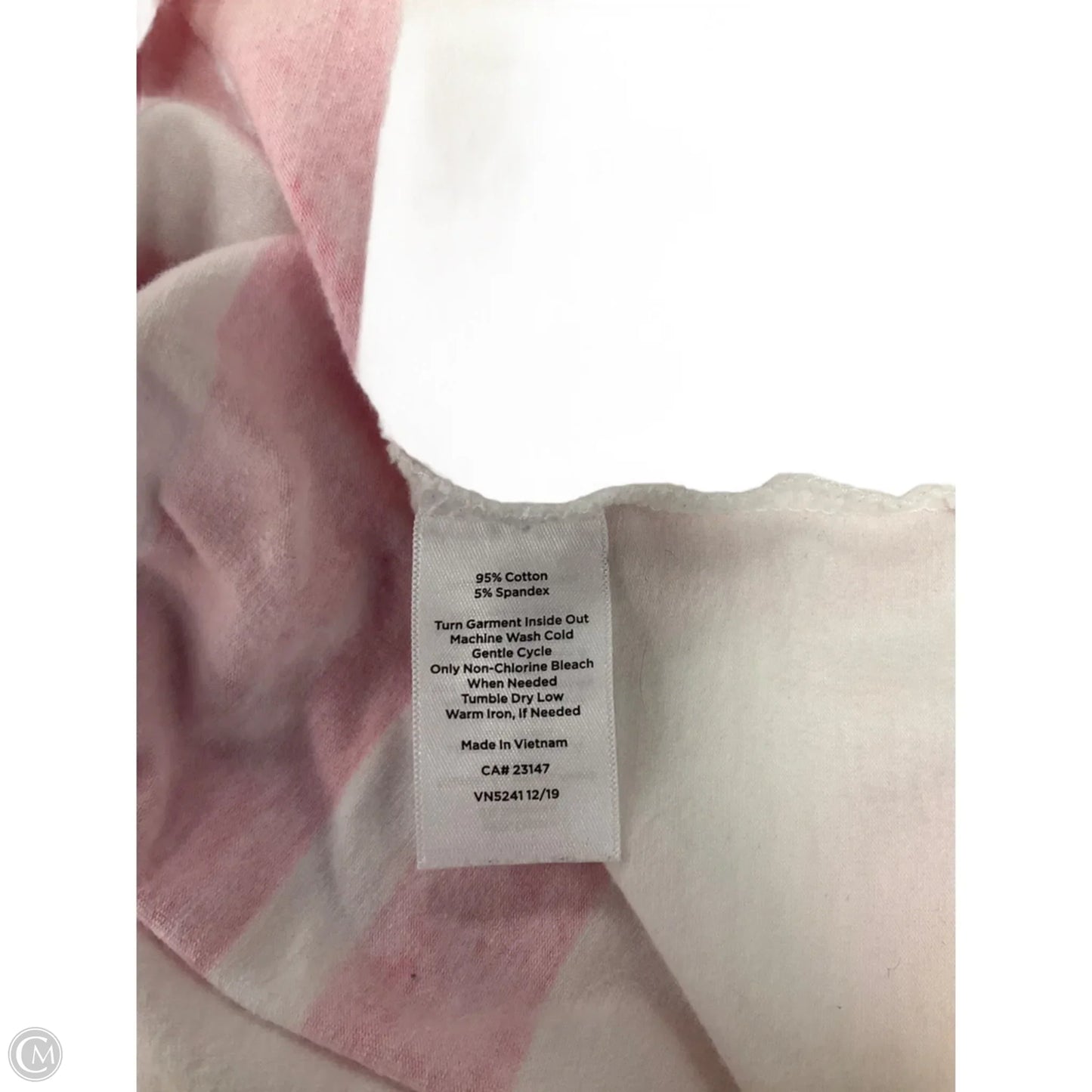 Top Long Sleeve By Talbots In Striped Pattern, Size: L