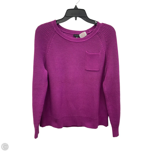 Sweater By Talbots In Purple, Size: L