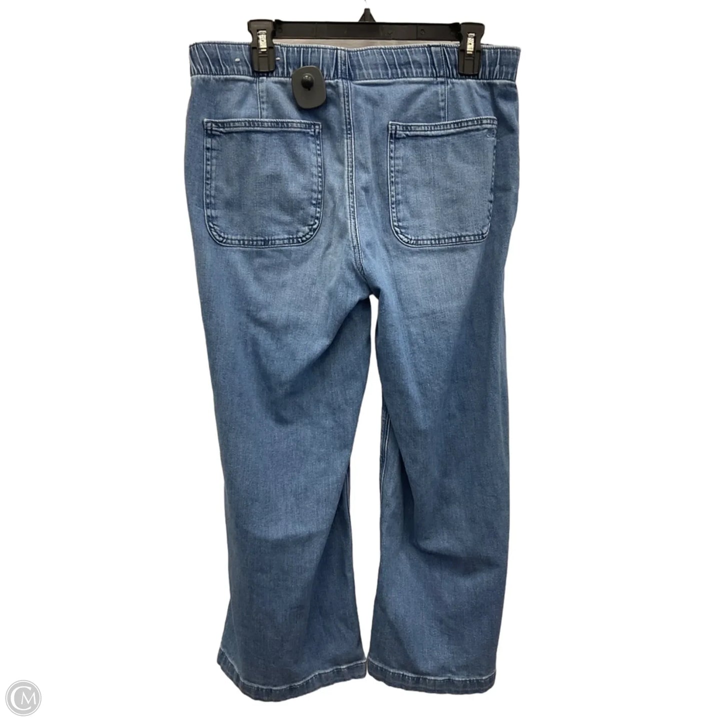 Jeans Wide Leg By American Eagle In Blue Denim, Size: M