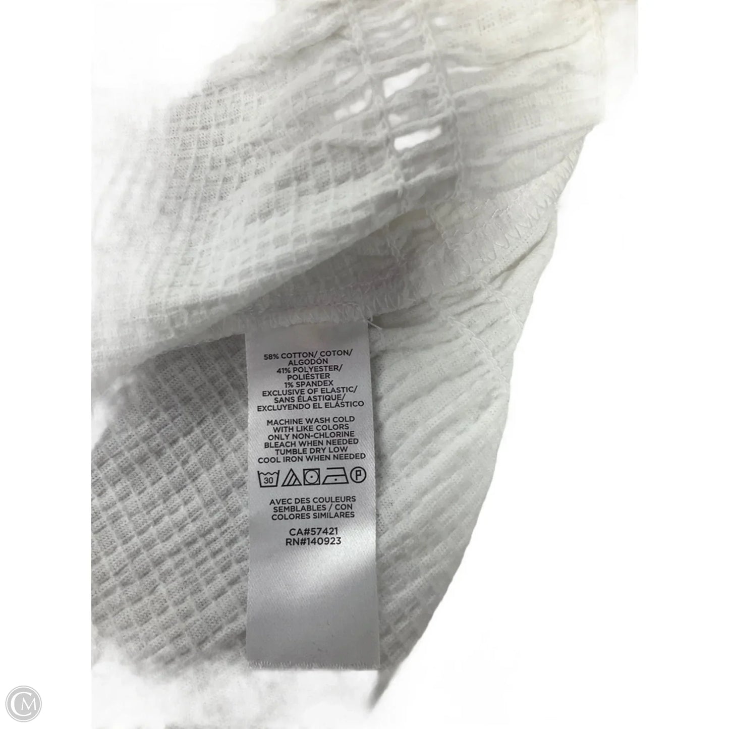 Top Short Sleeve By Loft In White, Size: Sp