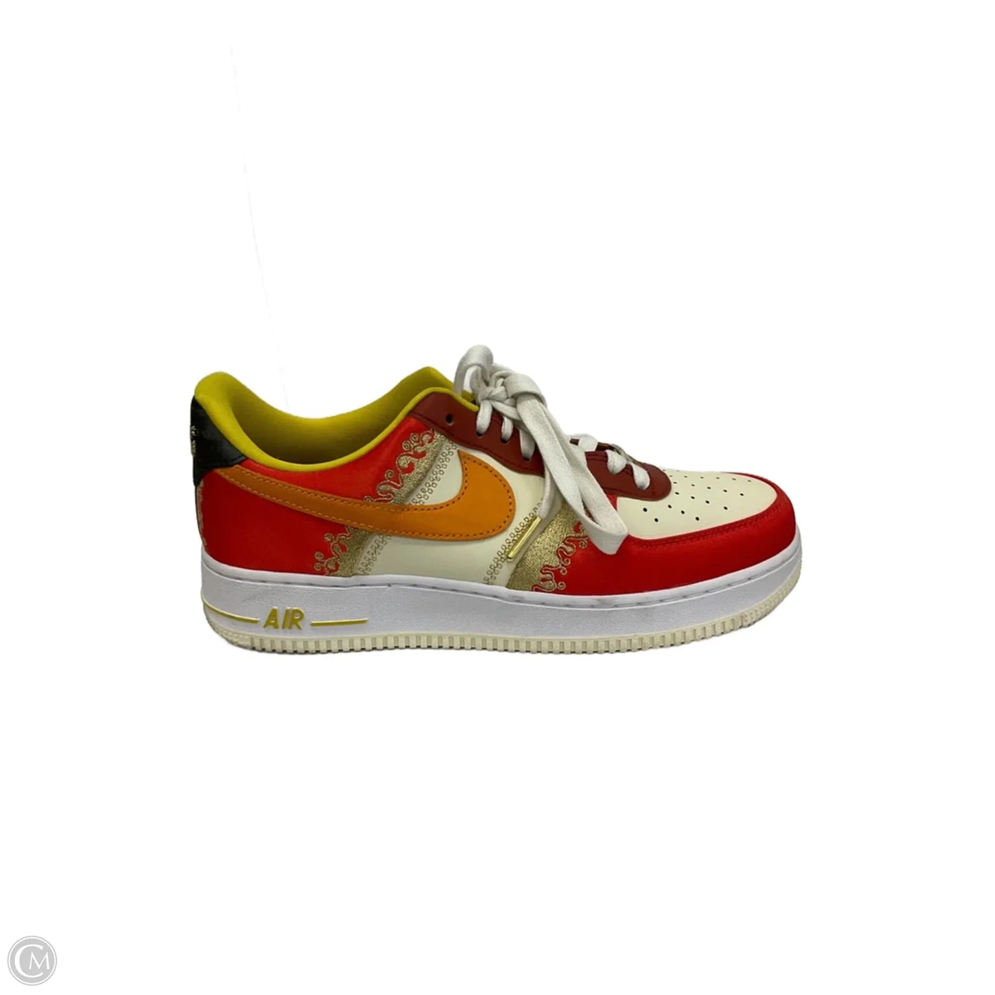 Shoes Athletic By Nike In Red & Yellow, Size: 8