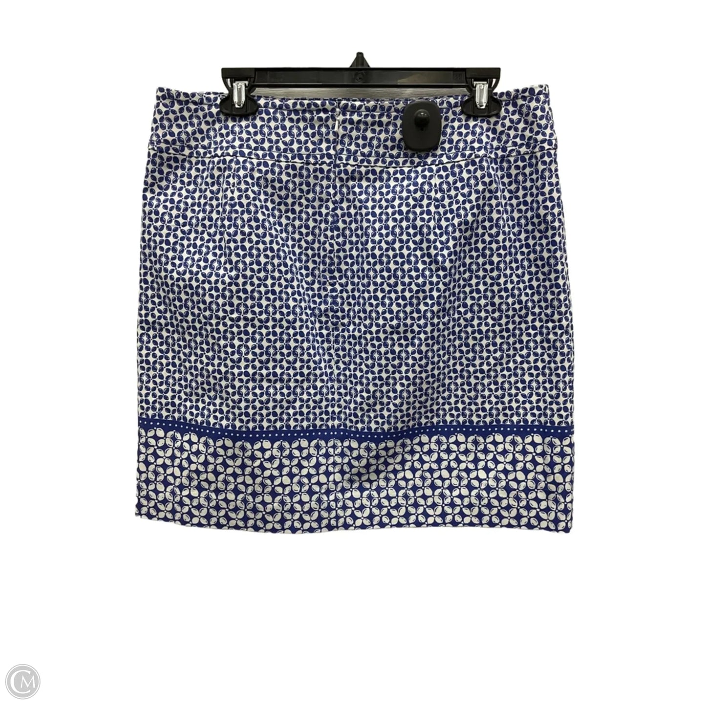 Skirt Midi By Talbots In Blue & White, Size: 10