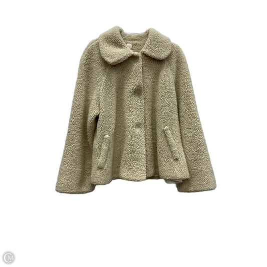 Jacket Faux Fur & Sherpa By Orvis In Beige, Size: M