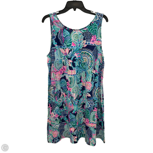 Dress Designer By Lilly Pulitzer In Blue & Pink, Size: Xl