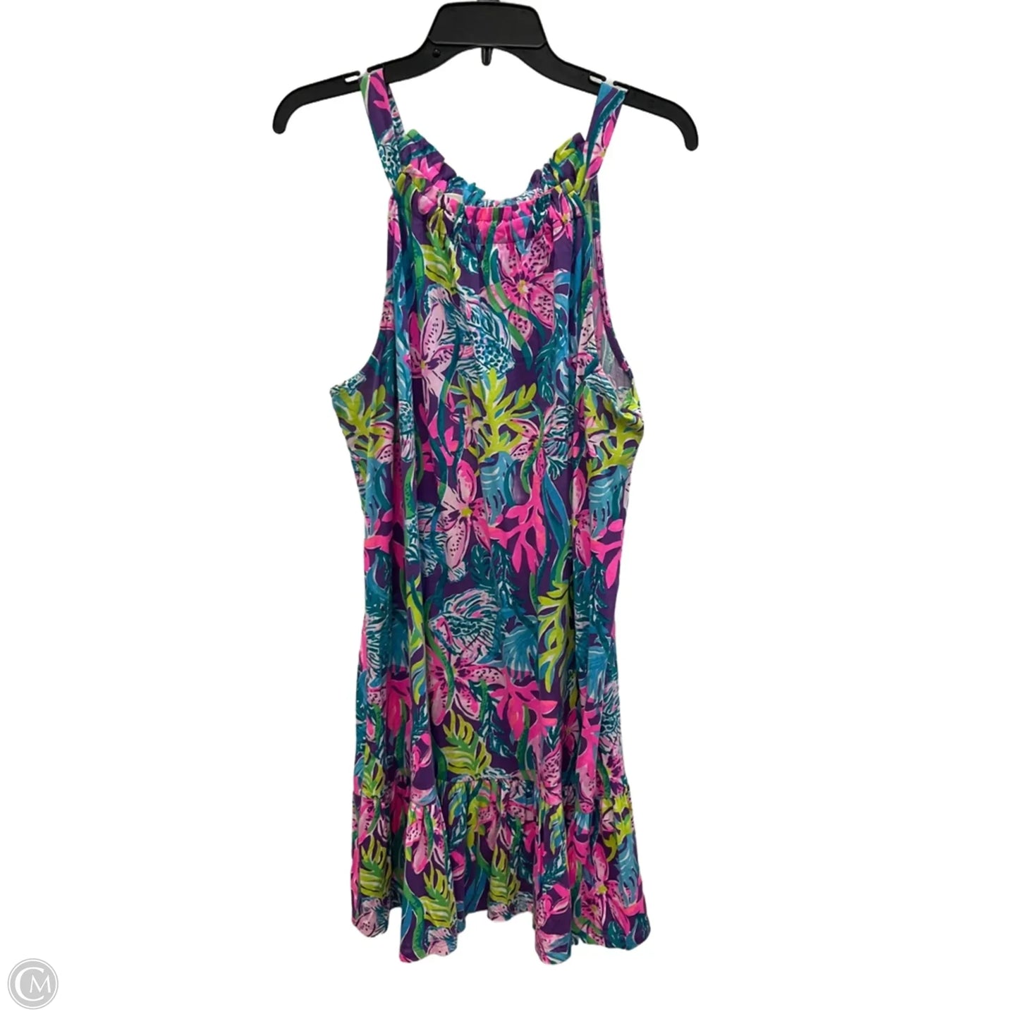 Dress Designer By Lilly Pulitzer In Blue & Purple, Size: Xxl