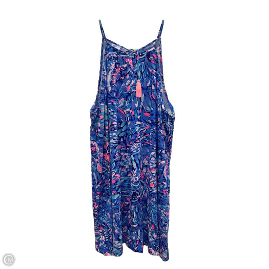 Dress Designer By Lilly Pulitzer In Blue & Purple, Size: Xl
