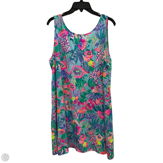Dress Designer By Lilly Pulitzer In Blue & Purple, Size: Xl
